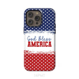 Patriotic Christian phone case: God bless America iPhone 14 Pro Max / Tough Case