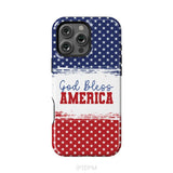 Patriotic Christian phone case: God bless America iPhone 16 Pro Max / Tough Case