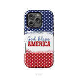 Patriotic Christian phone case: God bless America iPhone 16 Pro / Tough Case