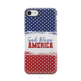Patriotic Christian phone case: God bless America iPhone 8 / Tough Case