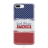 Patriotic Christian phone case: God bless America iPhone 8 Plus / Tough Case