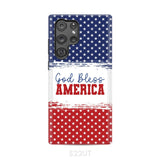Patriotic Christian phone case: God bless America Samsung Galaxy S22 Ultra / Tough Case