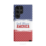 Patriotic Christian phone case: God bless America Samsung Galaxy S24 Ultra / Tough Case