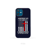 Patriotic Christian phone cases: American by birth Christian by the grace of God phone case iPhone 12 Mini / Tough Case