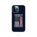 Patriotic Christian phone cases: American by birth Christian by the grace of God phone case iPhone 12 Pro / Tough Case