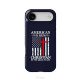 Patriotic Christian phone cases: American by birth Christian by the grace of God phone case iPhone 17 Air / Tough Case