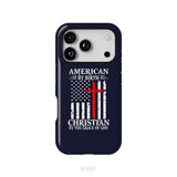 Patriotic Christian phone cases: American by birth Christian by the grace of God phone case iPhone 18 Pro / Tough Case