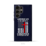 Patriotic Christian phone cases: American by birth Christian by the grace of God phone case Samsung Galaxy S23 Ultra