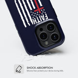 Patriotic Christian phone cases: Faith over fear American flag case