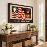 Patriotism Christian One Nation Under God Wall Art Canvas