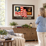 Patriotism Christian One Nation Under God Wall Art Canvas