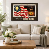 Patriotism Christian One Nation Under God Wall Art Canvas