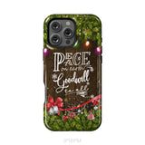 Peace on earth goodwill to all Christmas phone case iPhone 16 Pro Max / Tough Case
