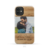 Personalized Be still and know that I am God Psalm 46:10 Phone Case With Custom Photo iPhone 11 / Tough Case