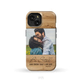 Personalized Be still and know that I am God Psalm 46:10 Phone Case With Custom Photo iPhone 15 / Tough Case