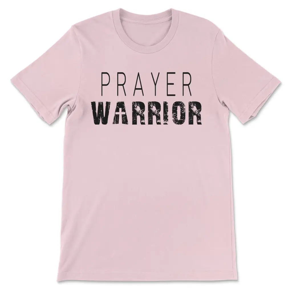 Personalized Prayer Warrior T-shirt With Custom Name or Church Name Pink / S