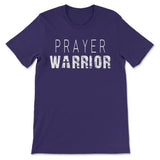 Personalized Prayer Warrior T-shirt With Custom Name or Church Name Team Purple / S