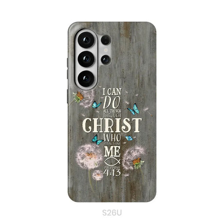 Philippians 4:13 I can do all things through Christ Bible verse phone case Samsung Galaxy S26 Ultra / Tough Case