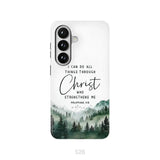 Philippians 4:13 I Can Do All Things Through Christ Phone Case Samsung Galaxy S26 / Tough Case