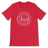 Philippians 4:13 shirt: I can do all things through Christ Christian t-shirt Red / S