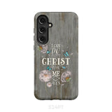 Philippians 4:13 I can do all things through Christ Bible verse phone case Samsung Galaxy S24 Plus / Tough
