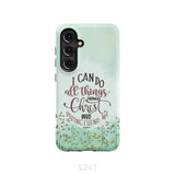 Philippians 4:13 I can do all things through Christ phone case Samsung Galaxy S24 / Tough