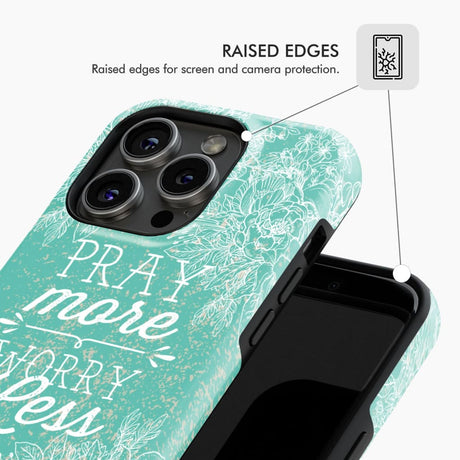 Pray more worry less phone case | Christian cases