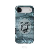 Pray wait trust Christian phone case iPhone 17 Air / Tough Case