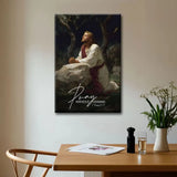 Pray Without Ceasing canvas, inspirational Christian art with Jesus, scripture, and faith message.