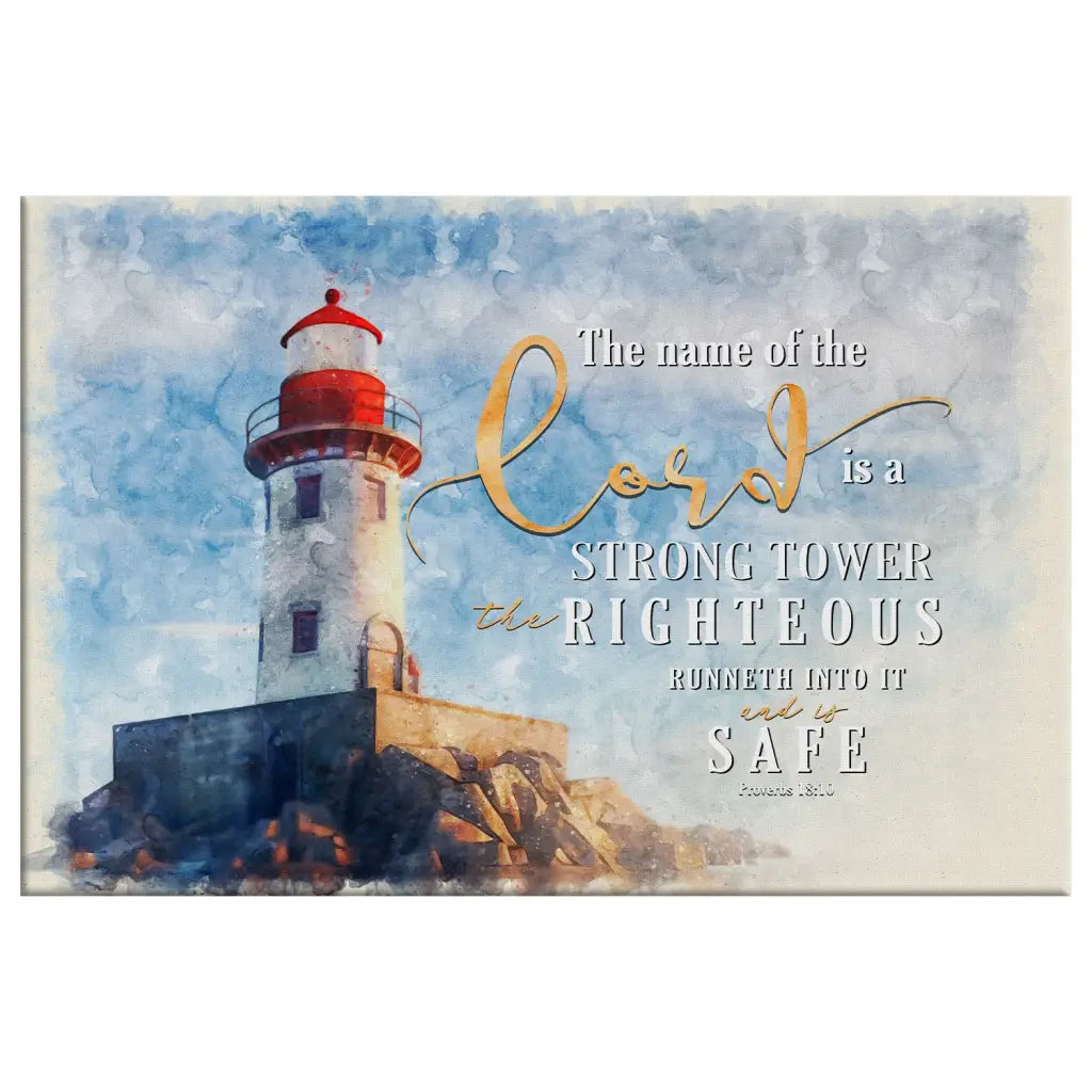 Strong Tower Verse Tote Bag Strong Tower Verse Tote Bag