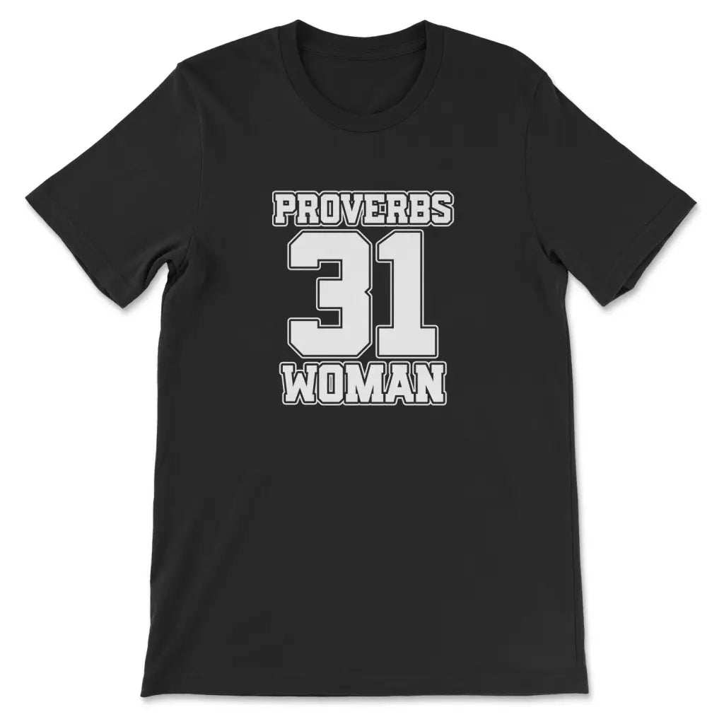 Proverbs 31 Woman T-shirt Black / S