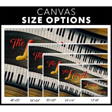 Psalm 118:14 The Lord Is My Strength And My Song Wall Art Canvas Size Options.