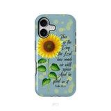 Psalm 118:24 This is the Day the Lord Has Made Sunflower Phone Case iPhone 17 / Tough Case