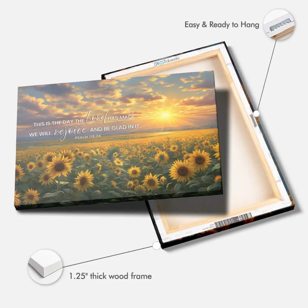 Christian sunflower wall art with scripture, faith and religion gift for comfort, celebration, and peace.