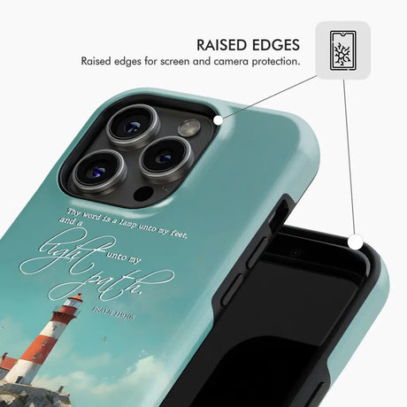 Psalm 119:105 Thy Word is a Lamp Lighthouse Phone Case