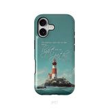 Psalm 119:105 Thy Word Is A Lamp Lighthouse Phone Case iPhone 17 / Tough Case