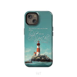 Psalm 119:105 Thy Word is a Lamp Lighthouse Phone Case iPhone 14 / Tough