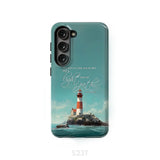 Psalm 119:105 Thy Word is a Lamp Lighthouse Phone Case Samsung Galaxy S23 (Not for FE) / Tough
