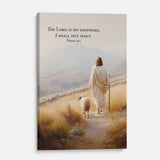 Religious home decor expressing faith, rest, and confidence in the Lord’s leading.