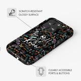 Psalm 46:10 Be still and know Wildflowers butterflies Christian phone case