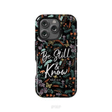 Psalm 46:10 Be still and know Wildflowers butterflies Christian phone case iPhone 16 Pro / Tough Case