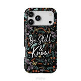 Psalm 46:10 Be still and know Wildflowers butterflies Christian phone case iPhone 18 Pro Max / Tough Case