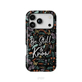 Psalm 46:10 Be still and know Wildflowers butterflies Christian phone case iPhone 18 Pro / Tough Case