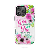 Psalm 46:5 God is within her She will not fall phone case Christian phone cases iPhone 16 Pro Max / Tough Case