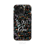 Psalm 46:10 Be still and know Wildflowers butterflies Christian phone case iPhone 15 Pro Max / Tough
