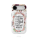 Psalm 51:10 Create In Me A Clean Heart Phone Case Bible Verse Phone Cases iPhone 17 Air / Tough Case