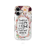 Psalm 51:10 Create In Me A Clean Heart Phone Case Bible Verse Phone Cases iPhone 17 / Tough Case