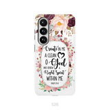 Psalm 51:10 Create In Me A Clean Heart Phone Case Bible Verse Phone Cases Samsung Galaxy S26 / Tough Case