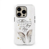 Psalm 91:4 He Will Cover You With His Feathers Phone Case