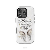 Psalm 91:4 He Will Cover You With His Feathers Phone Case iPhone 16 Pro / Tough Case